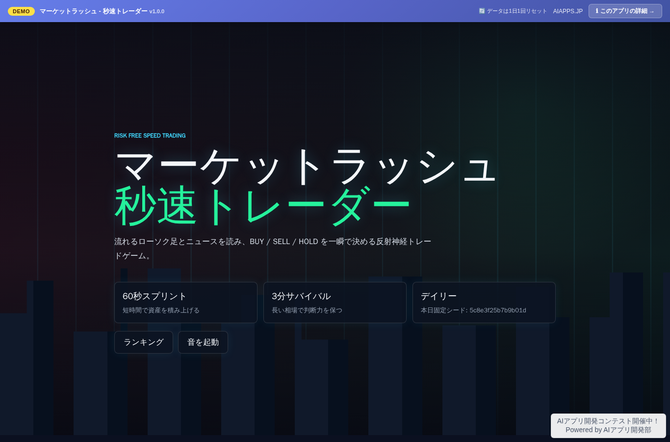マーケットラッシュ - 秒速トレーダー のスクリーンショット