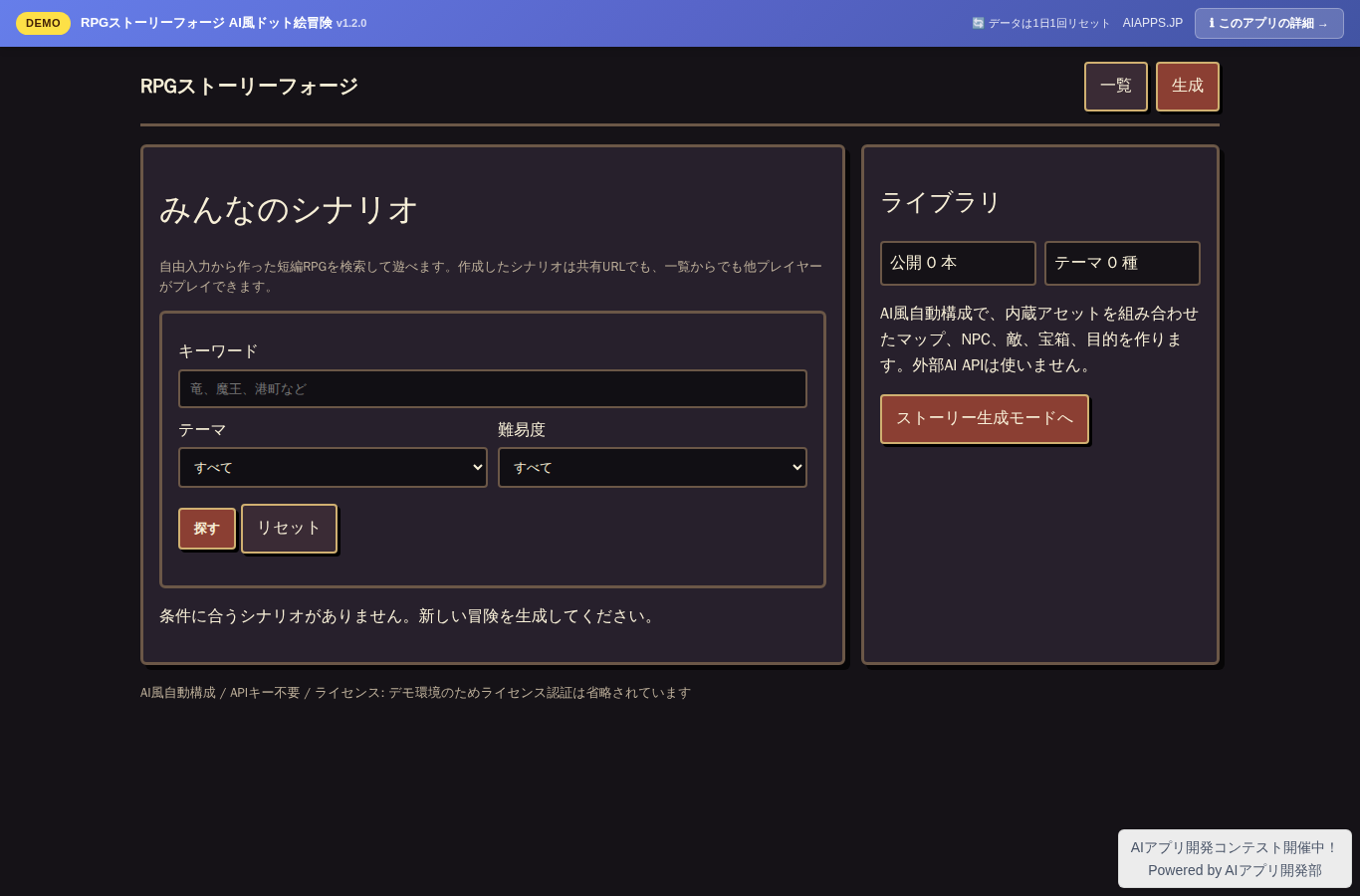 RPGストーリーフォージ AI風ドット絵冒険 のスクリーンショット